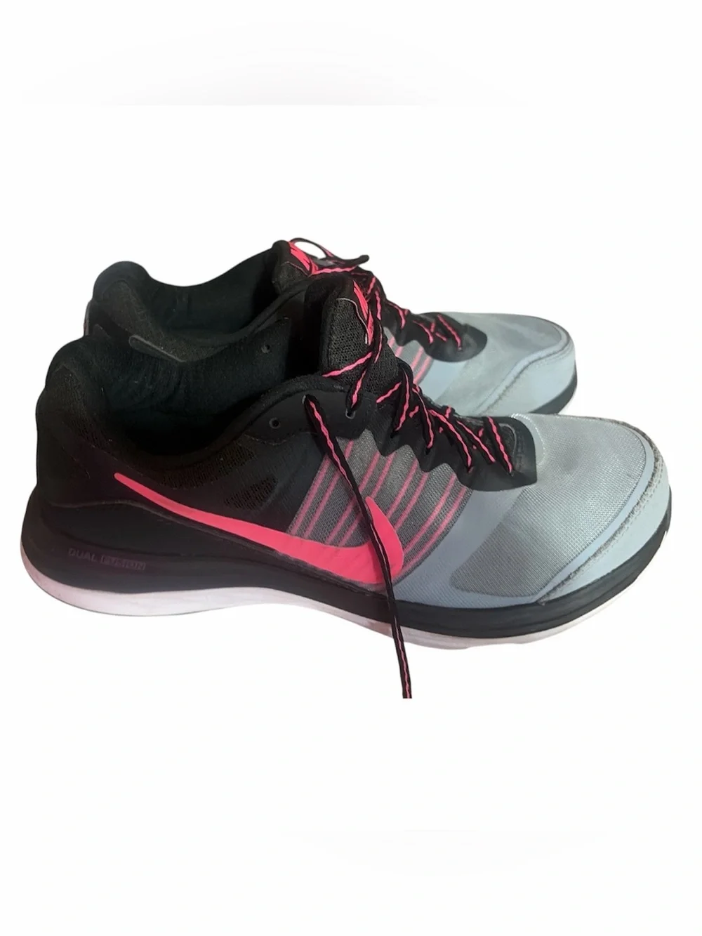 Nike Women's Gray and Pink Training Sneakers
